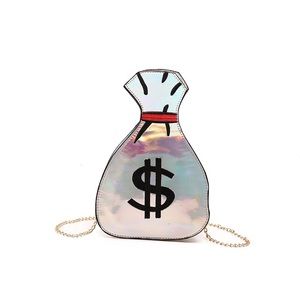 The (Silver) Money Cross Body Bag